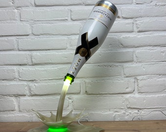 Moët & Chandon ICE Imperial Champagne Lamp van Pep - Lampe à LED personnalisée peinte