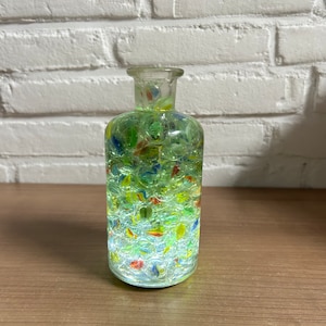 Lampe en marbre - Lampe LED sans fil unique en marbre vintage faite main pour laboratoire, bouteille en verre