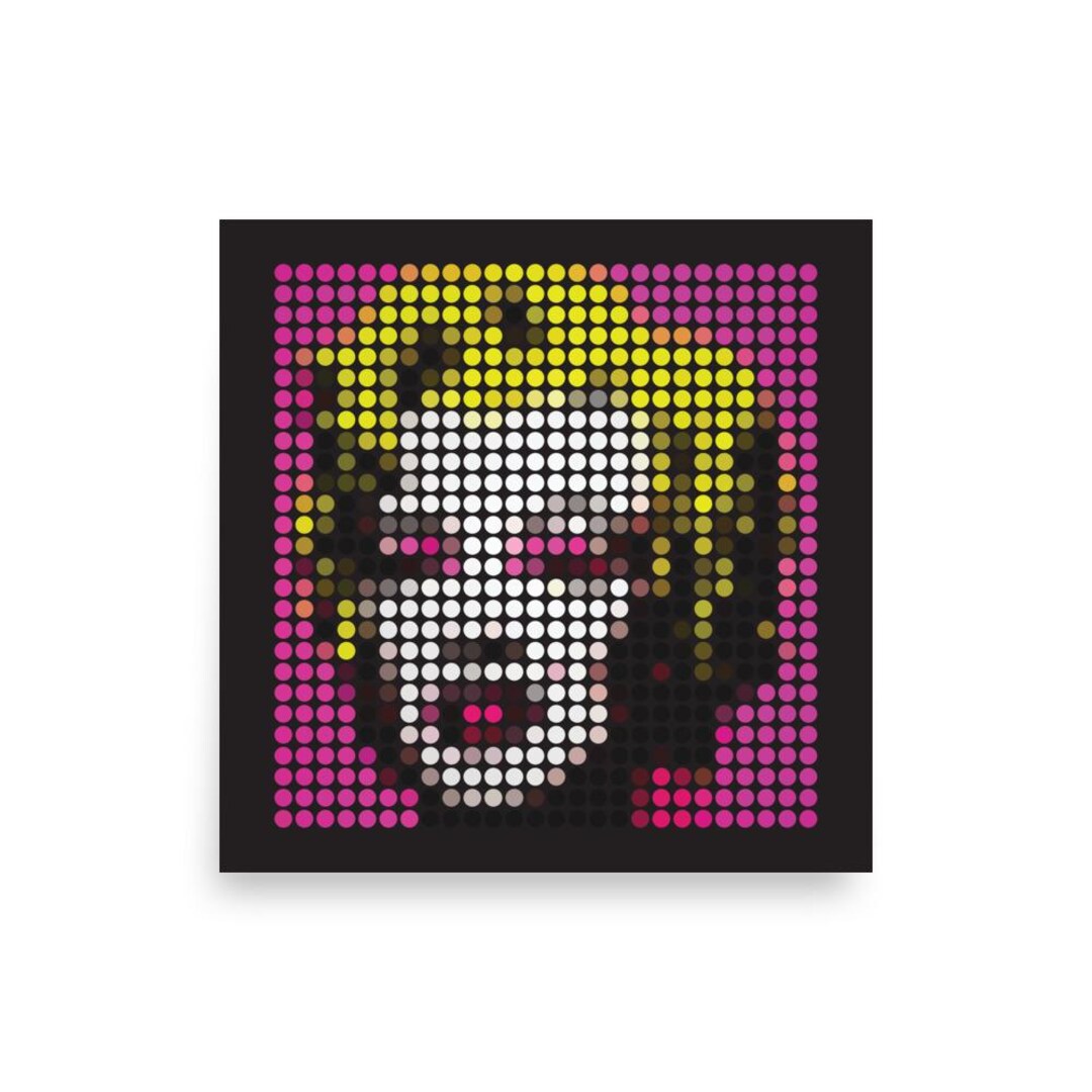 Marilyn Monroe - Dots Art - Andy Warhol - Pep Dots Artwork