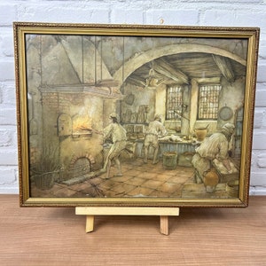 Large Anton Pieck Print - The backery 2