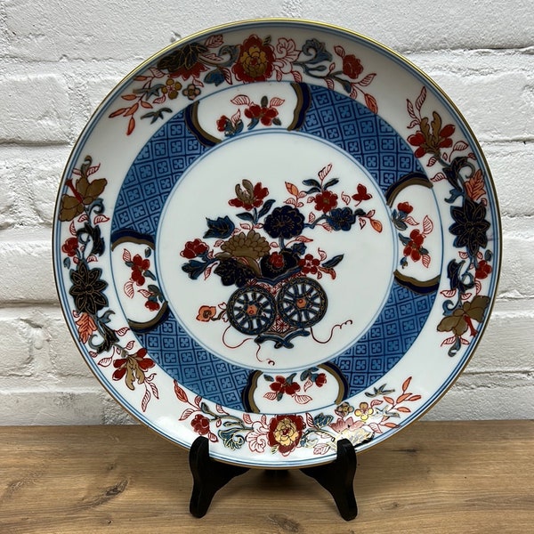 Large Gold Imari hand painted ceramic plate