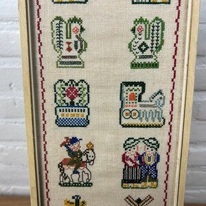 刺繍 - 綿細工 - 額入り