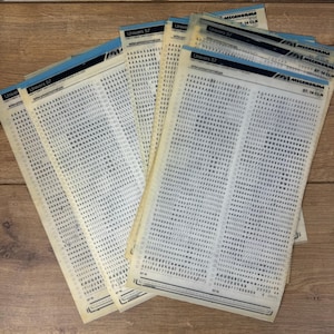 Mecanorma Univers 57 - 57.14 CLN Feuilles de transfert utilisées