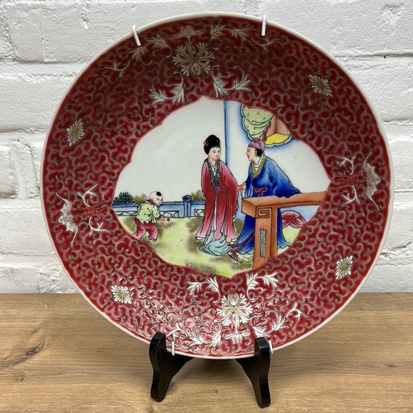 Chinese Ceramic bowl wall hanging - Xijiang - Zhenlujing