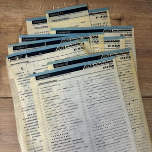 Set de Mecanorma Set of Univers 57 - Feuilles de transfert de différentes tailles de police