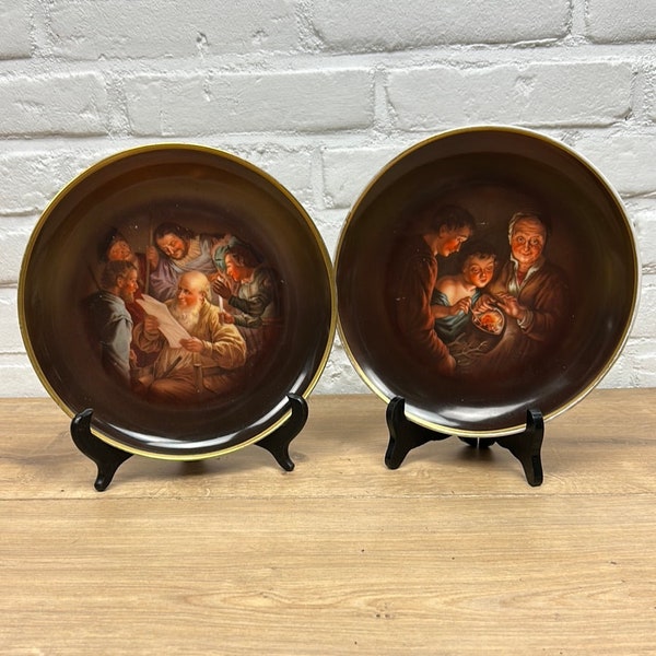 Two Vintage Religious plates by C.T. Altwasser Silesia