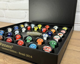 Limited Marbles box set - World Cup Football rare Marbles 2014 - Free shipping