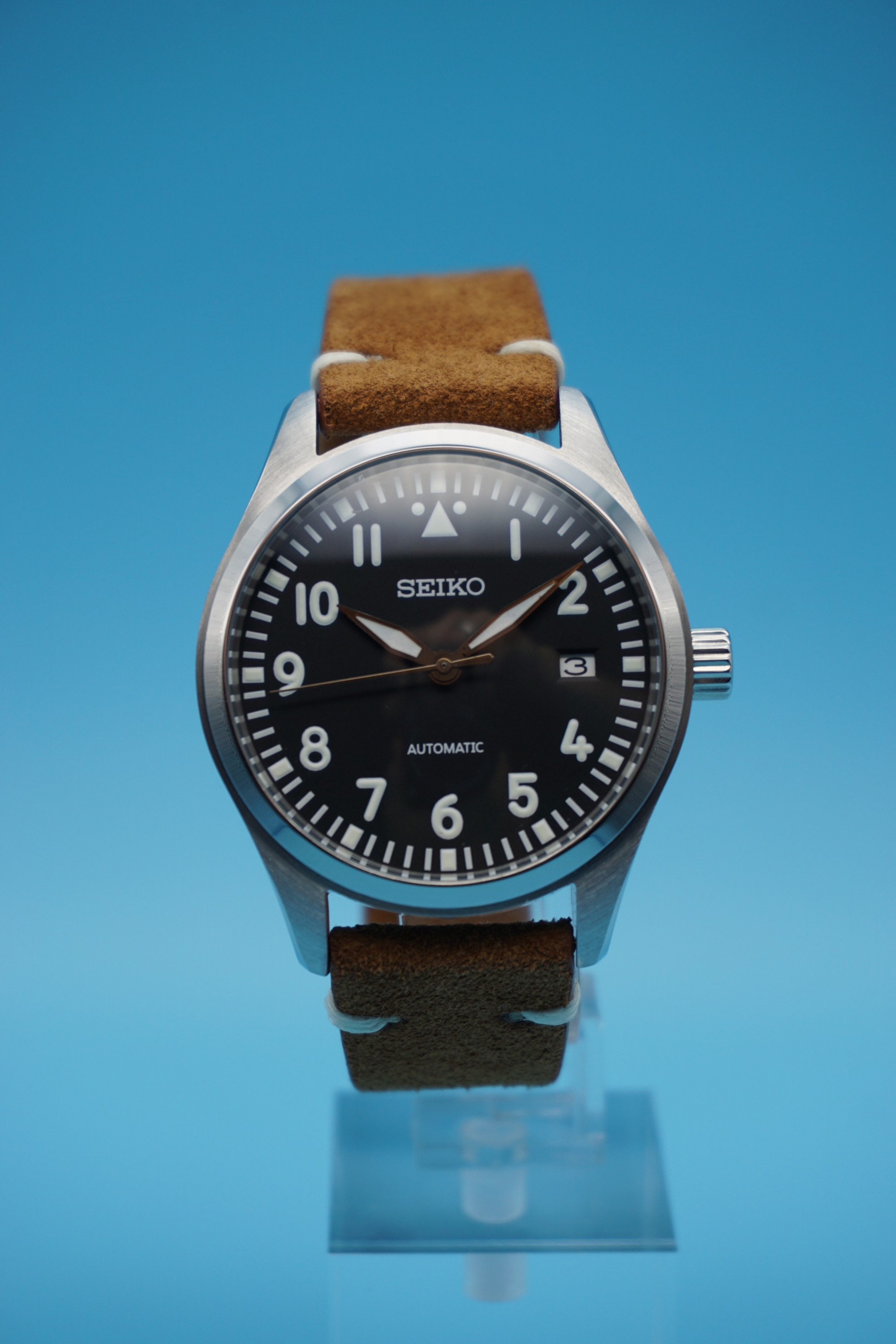 Custom Seiko Mod - Pilot - NH35 Movement With Dome Sapphire