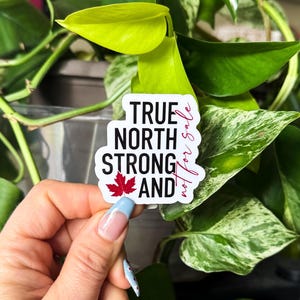 Canada Proud Sticker: True North Strong Vinyl Decal