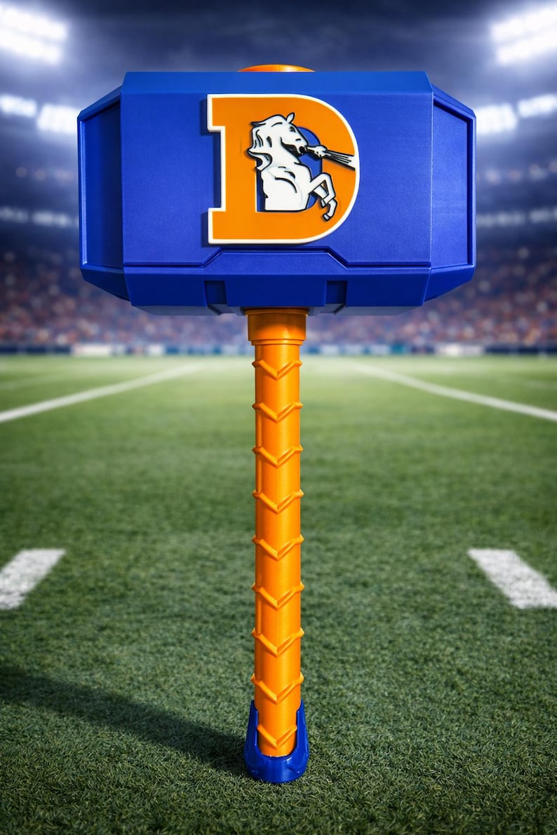 NFL Throwback Inspired Thor Hammer – 3D Printed Football Team Hammer W ...