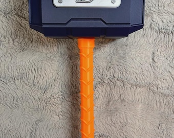 3D Printed Thor Hammer Naruto Anime Themed Collectible Display with Stand Custom Made Ninja Inspired Decor Gift