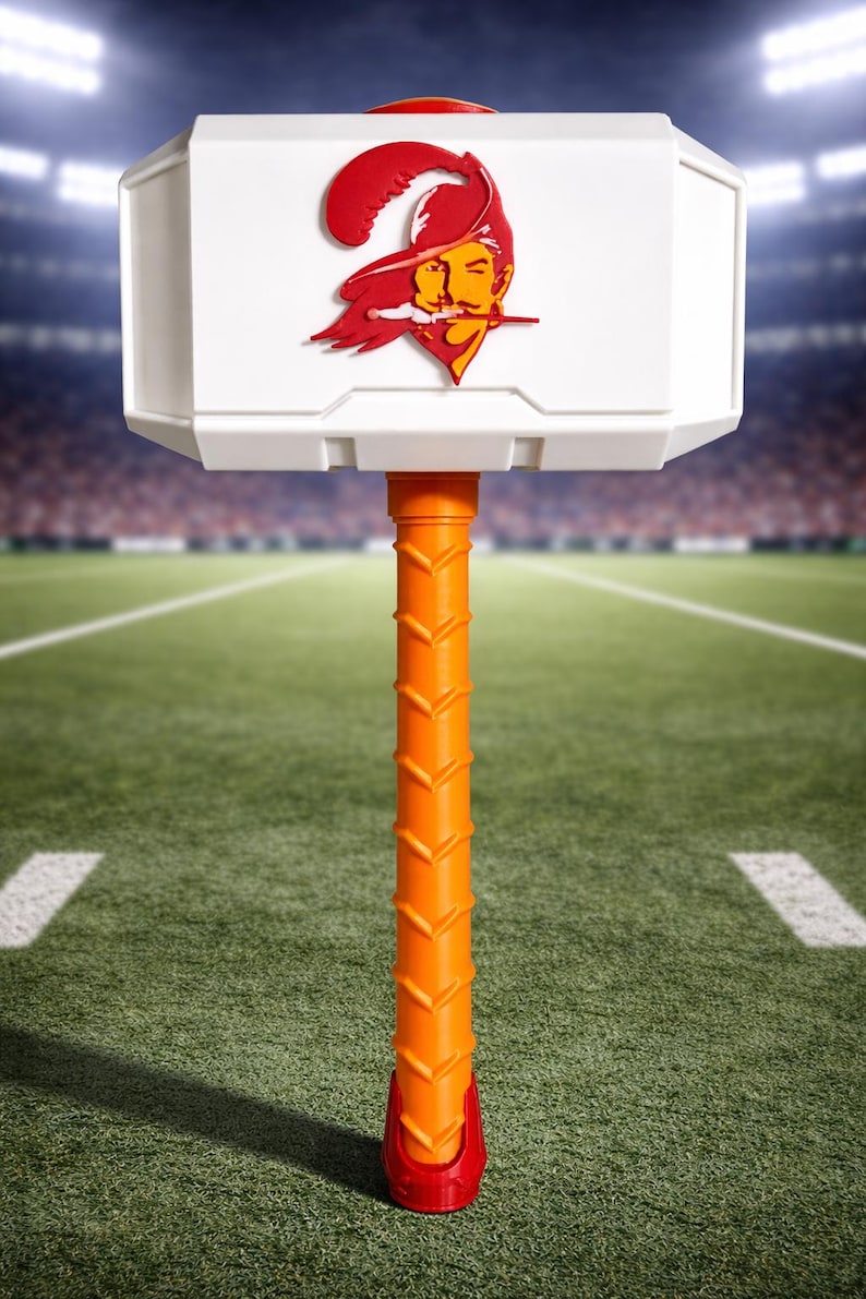 NFL Throwback Inspired Thor Hammer – 3D Printed Football Team Hammer W ...