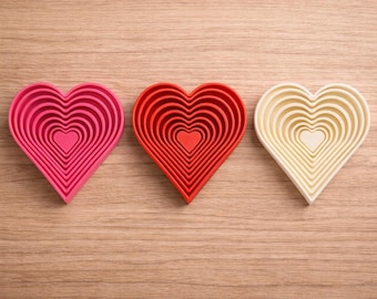 3D Printed Heart-Shaped Fidget Toy for Stress Relief, Anxiety & Focus Sensory Desk Pocket Fidget, ADHD, Calming Gift for Kids and adults