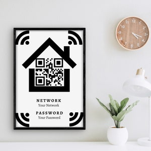 Wifi Password Sign, Lobby Wifi Sign, Restaurant Wifi Sign, Rental Wifi Sign, Office Wifi Sign, Waiting Room Wifi Sign, Cafe Wifi Sign
