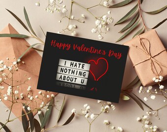 Happy Valentine's Day Printable Editable Digital Template