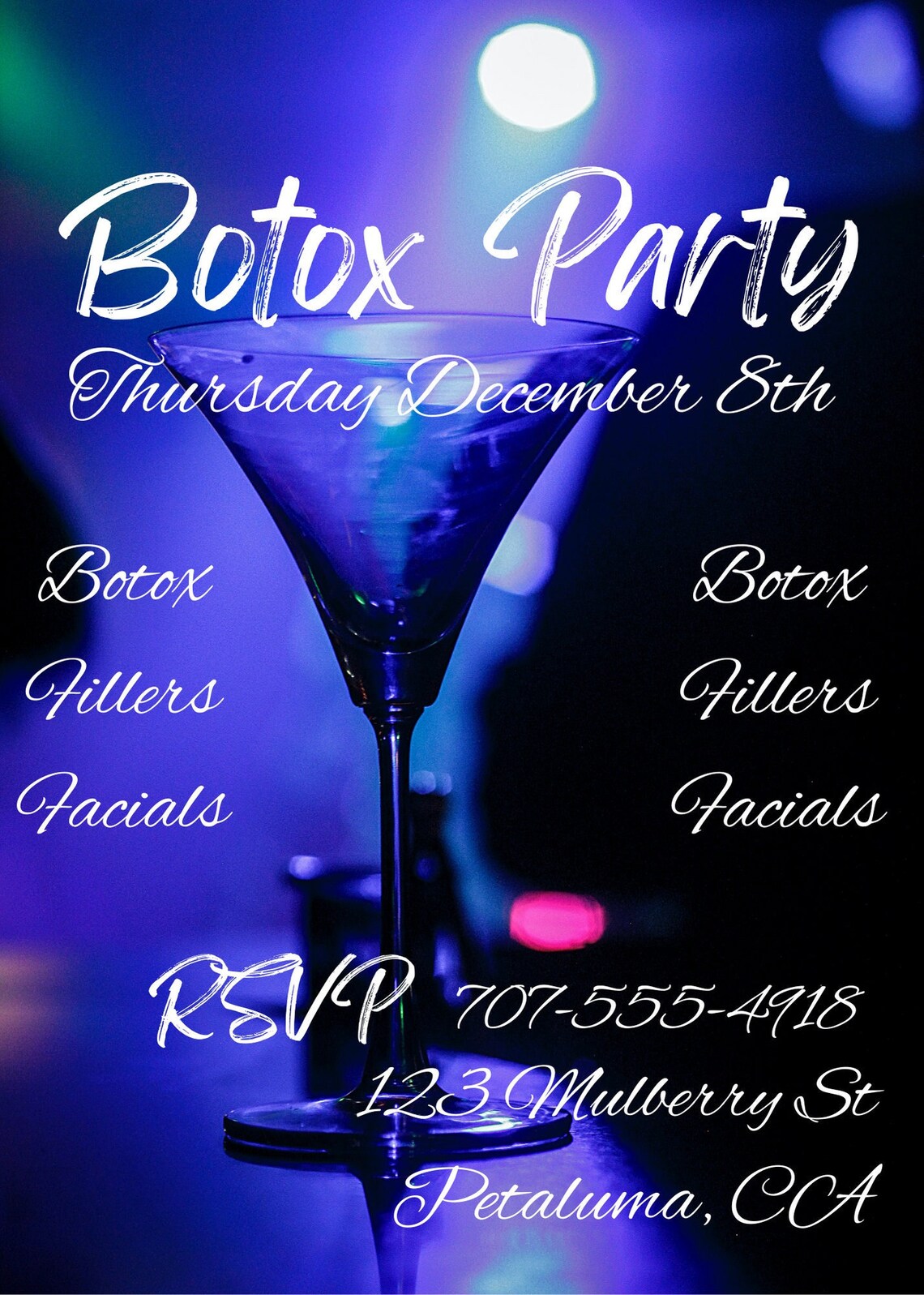 Botox Party Invitation Evite Printable Editable Digital Etsy Hong Kong