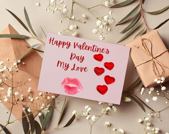 Happy Valentine's Day Printable Editable Digital Template