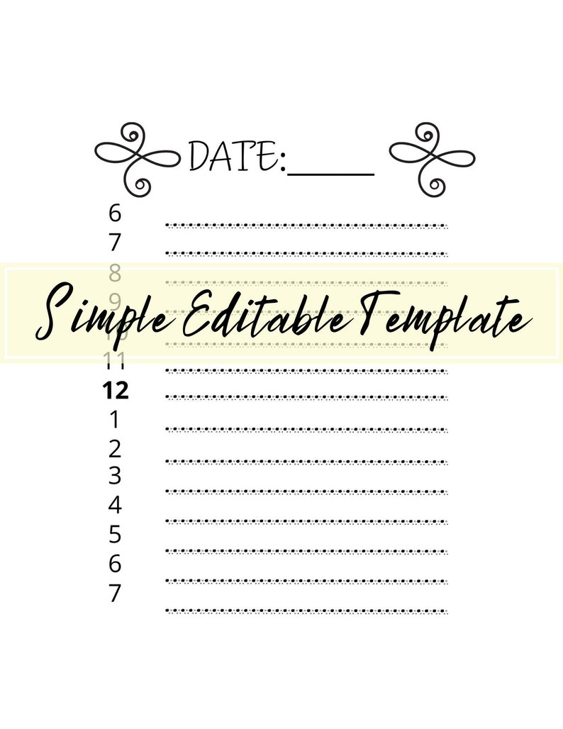 Day at A Glance Hourly Planner Printable Calendar - Etsy