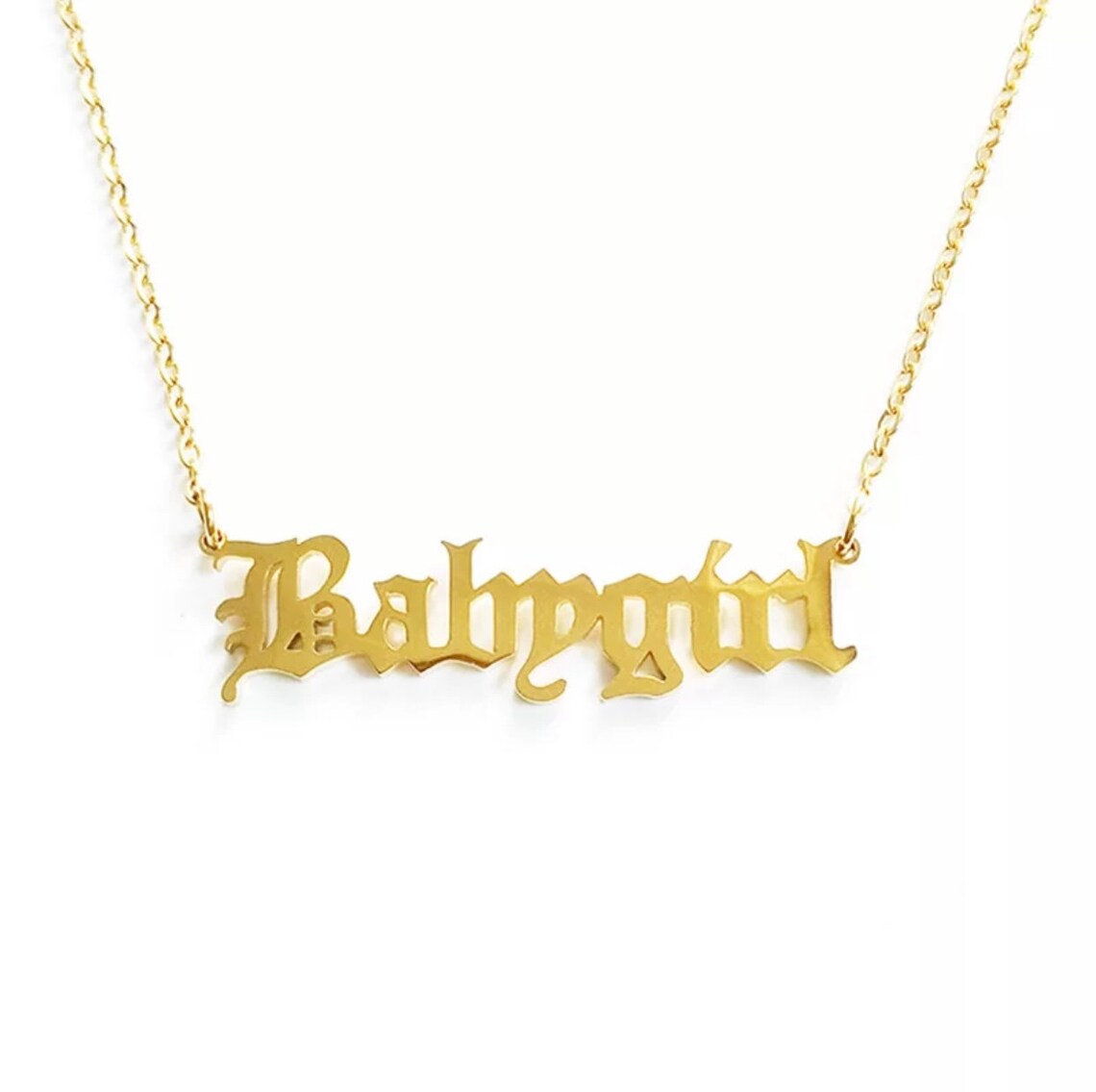 Baby Girl High Fashion Gold Chain Necklace Etsy