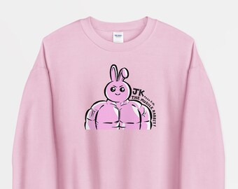 BTS JK Jungkook Muscle Rabbit | Unisex Sweatshirt