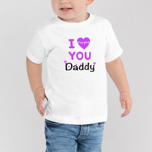 BTS &quot;I Purple You Daddy&quot; Toddler T-shirt for the ARMY Toddlers