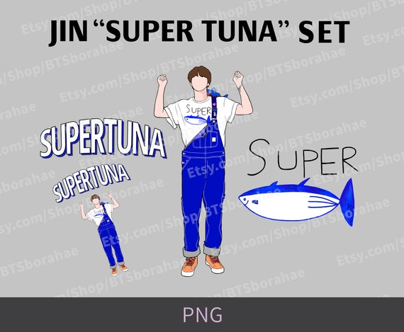 BTS JIN「スーパー ツナ」バンドル | 即時ダウンロード | PNG