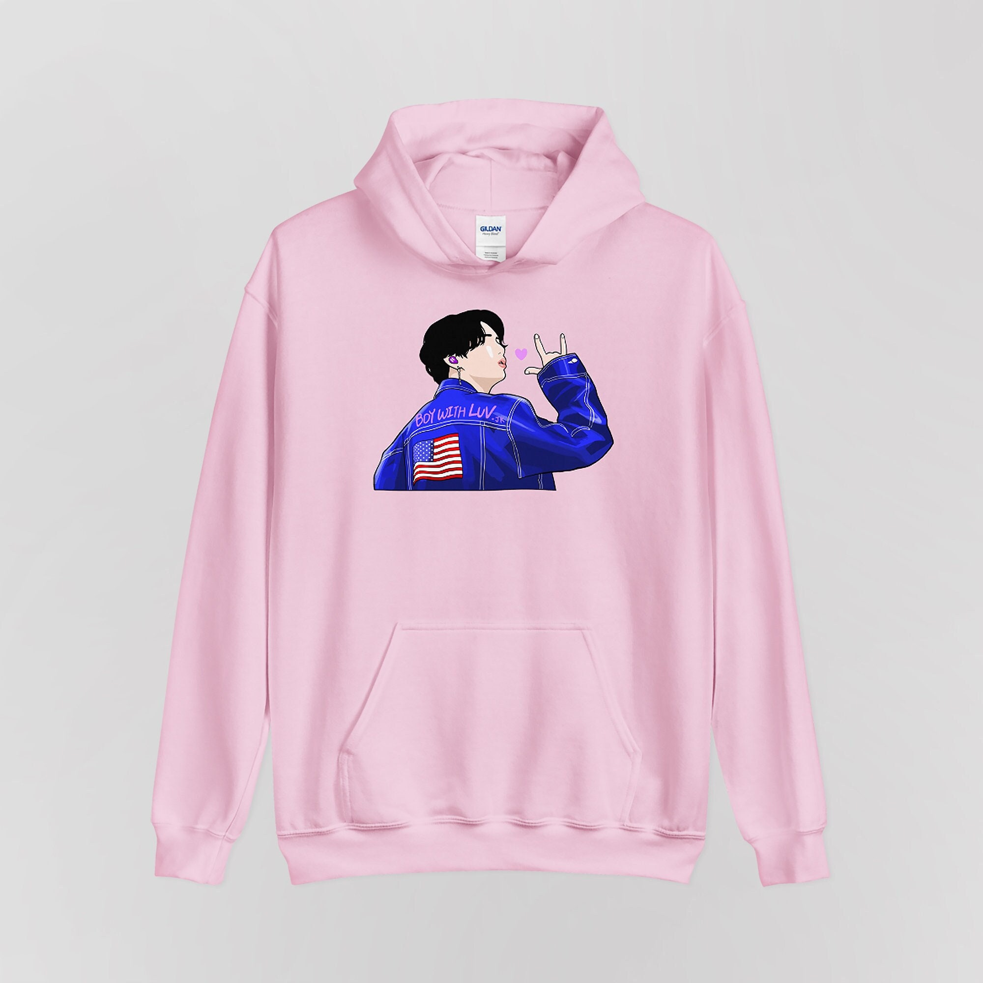 BTS BOY WITH LUV パーカー　Sサイズ BTS House of BTS Seoul Boy With Luv Pink Hoodie Size S Official