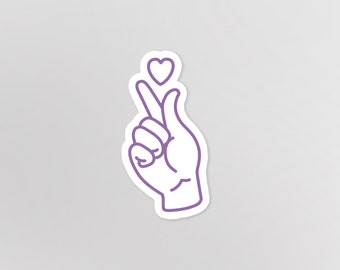 BTS Bubble-free Stickers | Love You <3 Borahae