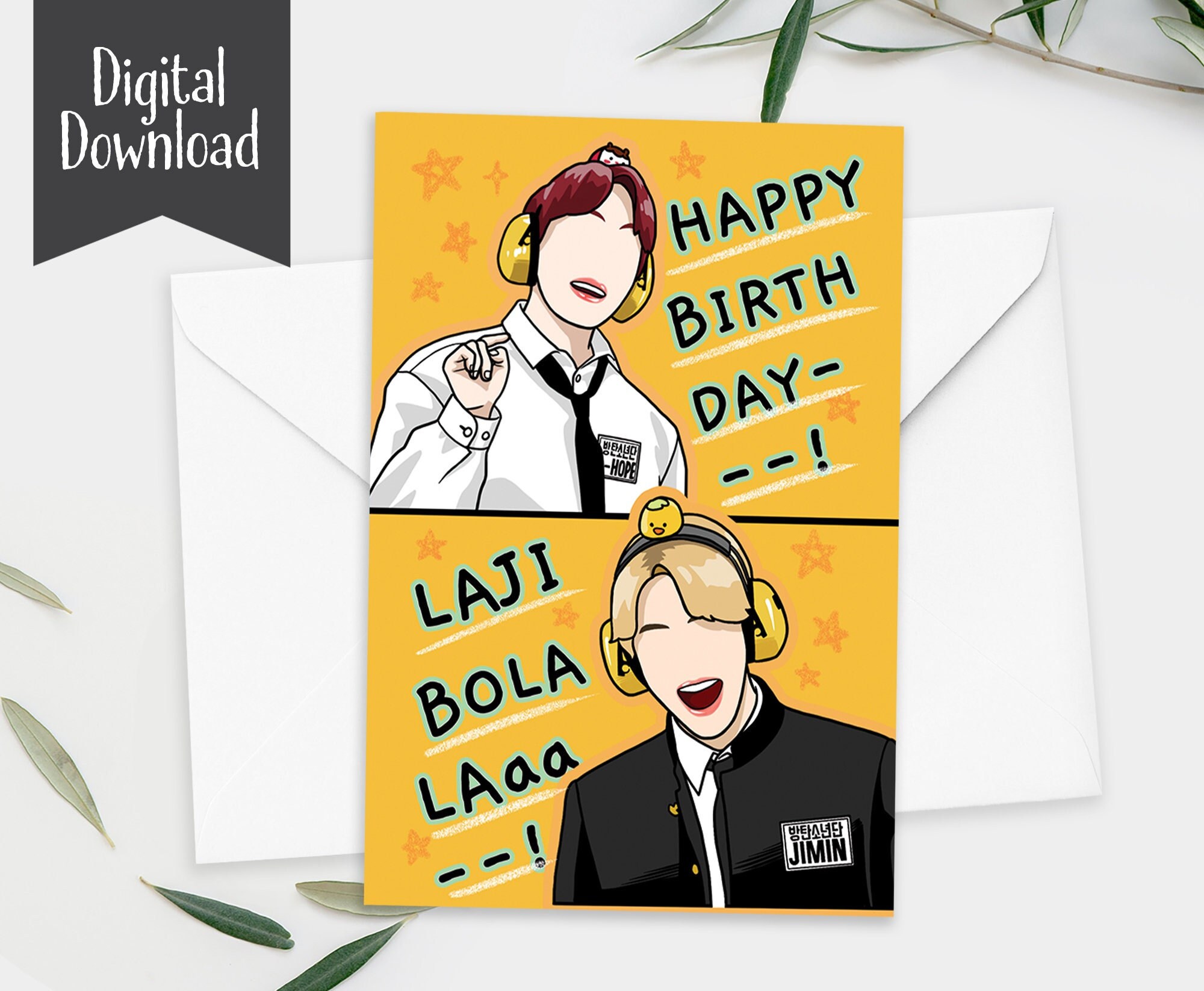 Bts birthday card - Etsy 日本