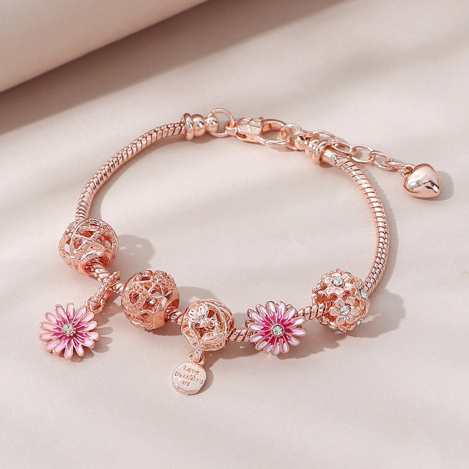 Pandora Party Pink Daisy Bracelet
