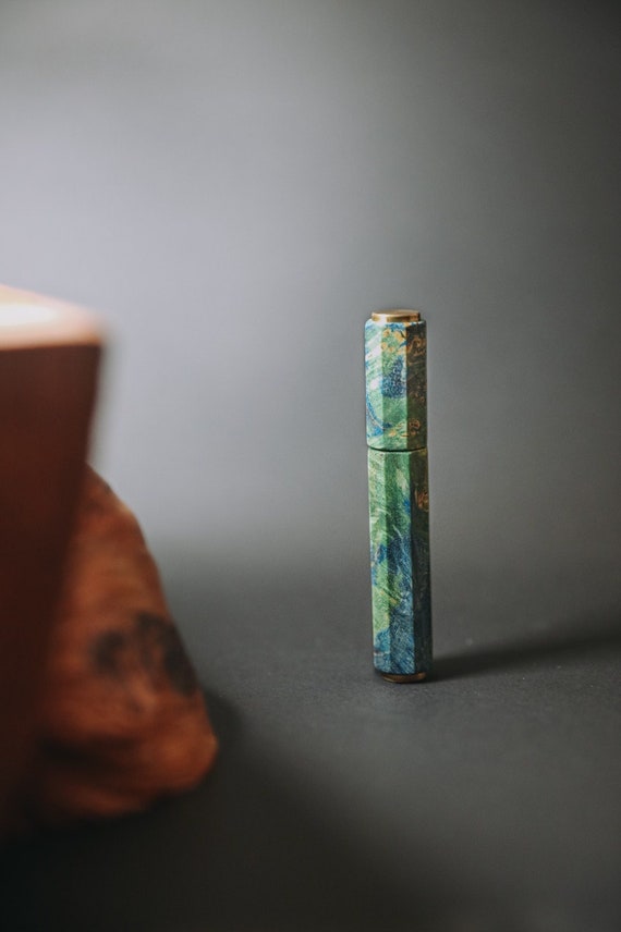 Stabilized Wood Lighter Stabilized Oak Wood Refillable Etsy