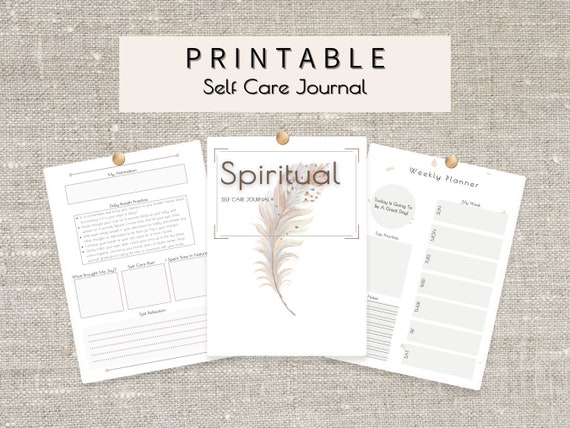 INSTANT DOWNLOAD Self Care Planner Printable Self Care Journal - Etsy