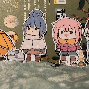 Anime Yuru Camp stickers