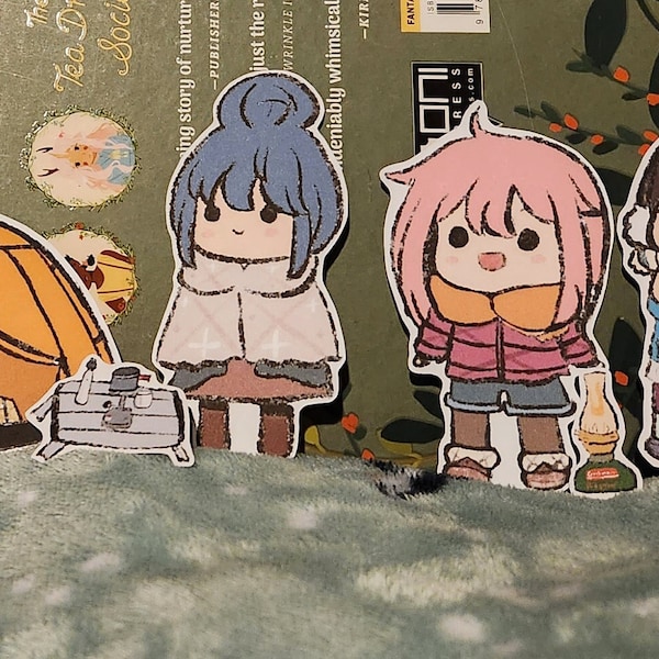 Anime Yuru Camp-stickers