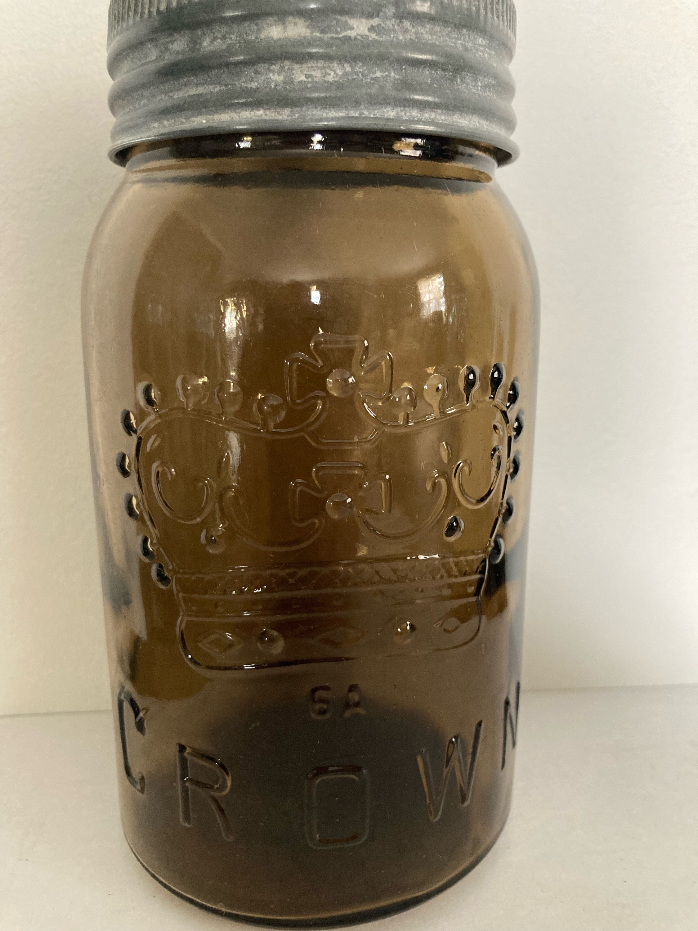 Rare Vintage Crown Mason Jars Etsy