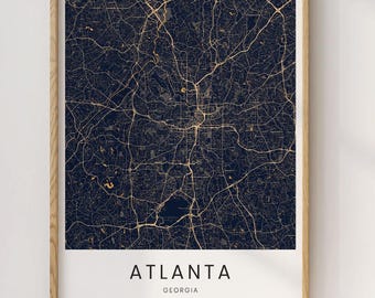 Custom City Map Print | Personalized Modern Travel Poster Wall Art
