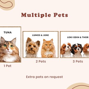 Digital Pet Portrait, Custom Pet Portrait, Pet Portrait From Photo, Dog Portrait, Custom Dog Portrait, Cat Portrait, Cat Mom Gift image 3