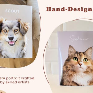 Digital Pet Portrait, Custom Pet Portrait, Pet Portrait From Photo, Dog Portrait, Custom Dog Portrait, Cat Portrait, Cat Mom Gift image 8