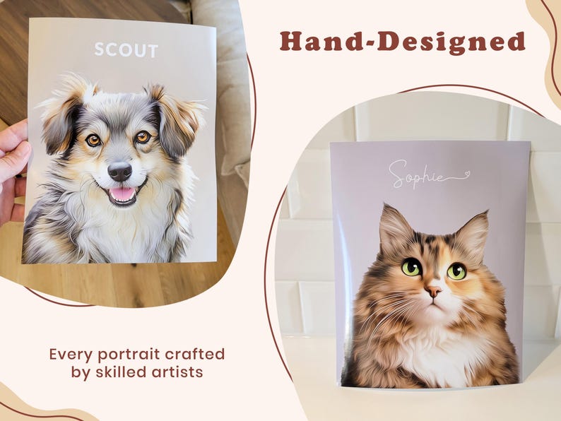 Digital Pet Portrait, Custom Pet Portrait, Pet Portrait From Photo, Dog Portrait, Custom Dog Portrait, Cat Portrait, Cat Mom Gift image 8