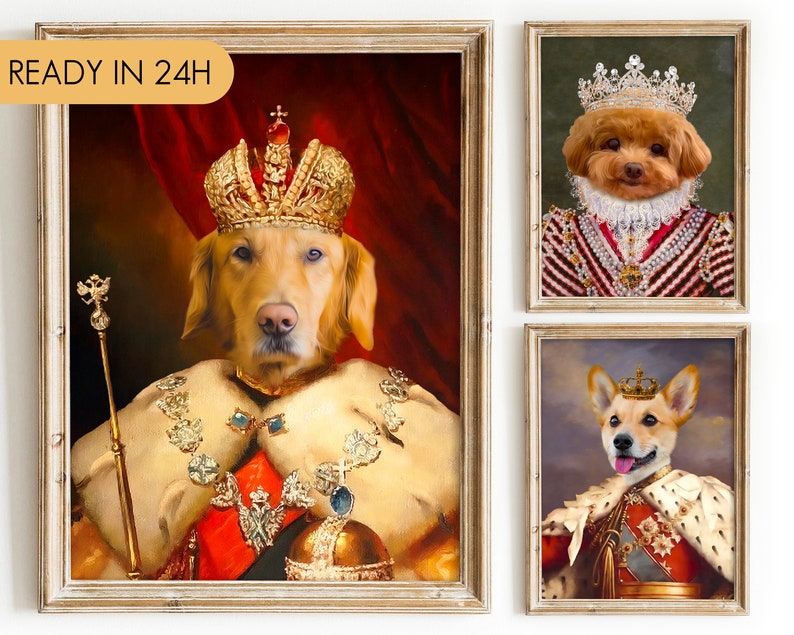 Pet Portrait Custom Pet Portrait Pet Portrait Custom Dog Etsy