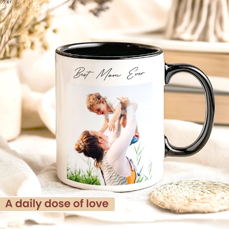 Custom Photo Collage Mug, Your Photo, Your Text, Personalized Photo Mug, Custom Coffee Cup Gift for Family and Friend, Memory Keepsake image 11