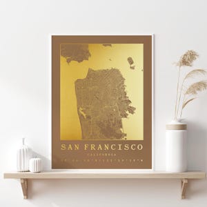 Custom Map Prints, Modern Wall Art, City Map Print, Gold Color Map, Map Download, New York Map, City Print, Map Poster, Travel City Posters