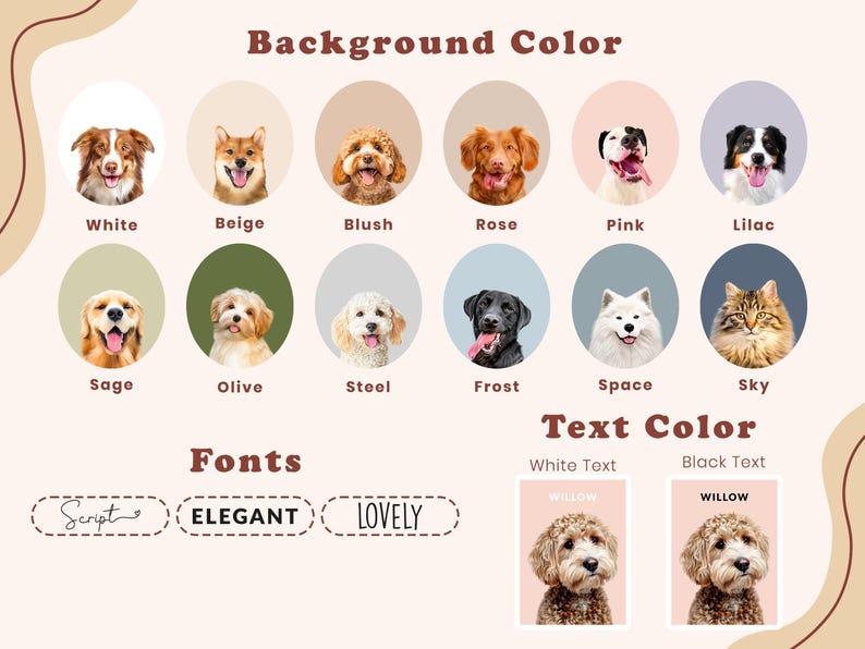 Digital Pet Portrait, Custom Pet Portrait, Pet Portrait From Photo, Dog Portrait, Custom Dog Portrait, Cat Portrait, Cat Mom Gift image 2