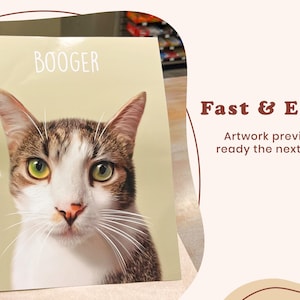 Digital Pet Portrait, Custom Pet Portrait, Pet Portrait From Photo, Dog Portrait, Custom Dog Portrait, Cat Portrait, Cat Mom Gift image 6