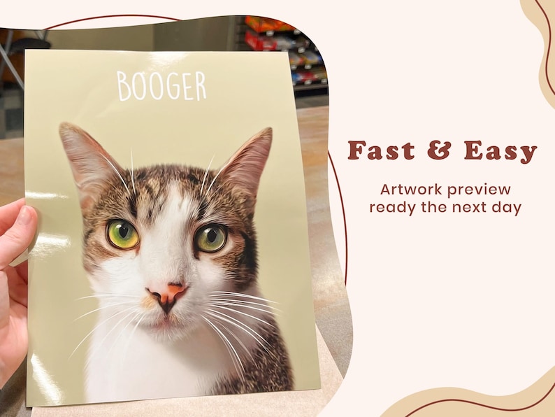 Digital Pet Portrait, Custom Pet Portrait, Pet Portrait From Photo, Dog Portrait, Custom Dog Portrait, Cat Portrait, Cat Mom Gift image 6