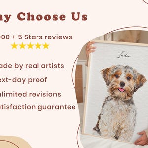 Custom Watercolor Pet Portrait Using Dog Photo, Memorial Pet Portrait, Full Body Pet Art, Pet Remembrance Portrait, Cat Portrait imagem 9
