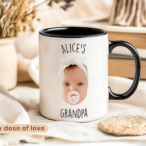 Custom Mug, Mug From Photo, Baby Face Mug, Mug With Kids Photo, Gift for Family, Mother’s Day, Father’s Day, Coffee Gift New Parents image 3