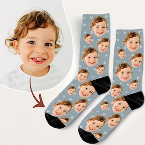 Custom Socks from Photo, New Parent Gift, Baby Gift, Father's Day, Personalized Grandpa Socks
