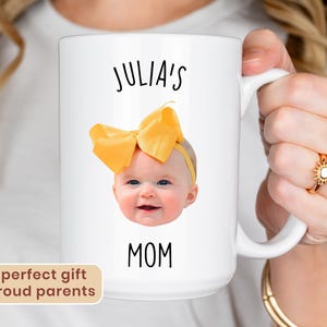 Custom Mug, Mug From Photo, Baby Face Mug, Mug With Kids Photo, Gift for Family, Mother’s Day, Father’s Day, Coffee Gift New Parents image 2