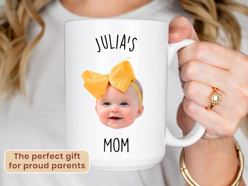 Custom Mug, Mug From Photo, Baby Face Mug, Mug With Kids Photo, Gift for Family, Mother’s Day, Father’s Day, Coffee Gift New Parents image 2
